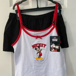 Disney Mickey Mouse Graphic Tank top and shorts
